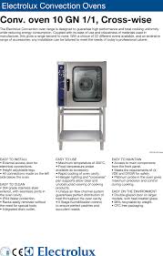 The samsung was ridiculously noisy, had a weak vent fan, poor lighting, and very dim display but overall it did work pretty good. Electrolux Convection Oven 10gn1 1 Users Manual Ovens