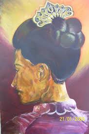 Woman Wears Cucuk Sanggul Drawings Art Painting