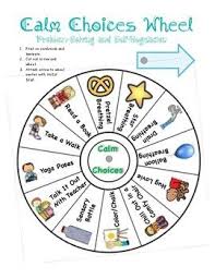 This Is A Wheel Filled With Various Calming Strategies That A Child Could Use To Help Calm Down Calming Strategies Kids Coping Skills Social Emotional Learning