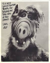 U S Department Of The Interior Take Pride In America P S A With Alf Signed Photo Of Alf 1989 Alf Cartoon Alien Life Forms