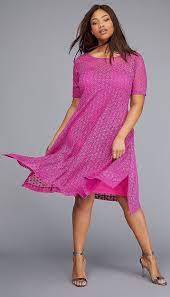 40 Plus Size Spring Wedding Guest Dresses With Sleeves Alexa Webb Spring Wedding Guest Dress Lace Swing Dress Plus Size Outfits