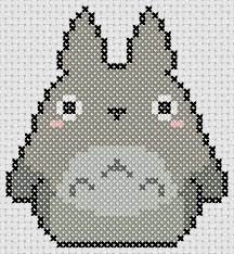 Free cross stitch patterns that everyone can download and enjoy. Cross Stitch Anime Patterns Little Totoro Cross Stitch 4 Free