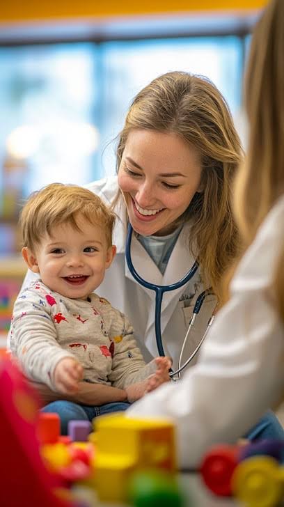 Expert pediatric care requires both clinical skill and a gentle approach, AI generated