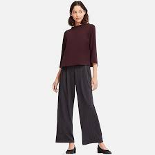 women ponte tuck wide pants gray wide pants pants women