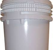 Amazon.com: Pail, Screw Top, Round, 12 gal, HDPE, White ...
