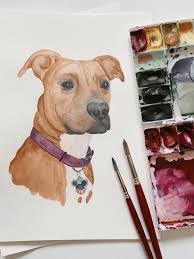 Custom portraits also make timeless gifts for family and friends, as well as memorials that will last a lifetime. Custom Pet Portraits Letter Lane Design Studio