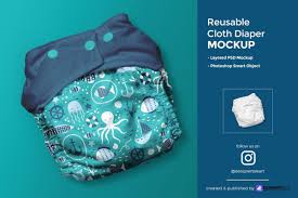 Reusable Cloth Diaper Mockup In 2020 Cloth Diapers Diaper Graphic Design Company