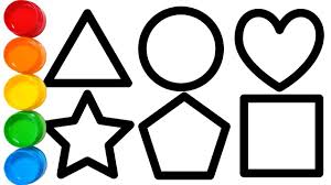 You can choose from hearts, stars, squares, circles, hexagons and triangles. Shapes Coloring Pages And Drawing For Kids Youtube