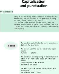 Grade 6 Grammar Lesson 17 Capitalization And Punctuations Grammar Lessons Punctuation Grammar