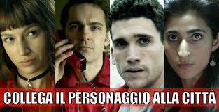 Nairobi, il personaggio più amato che non esisteva. Collega Le Citta Ai Nomi Dei Personaggi De La Casa Di Carta Quiz