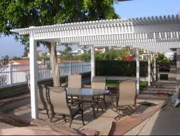 The hardest part is setting the posts and after that everything pretty much either slides together or screws together. Vinyl Patio Covers Orange County Patio Covers Fencing