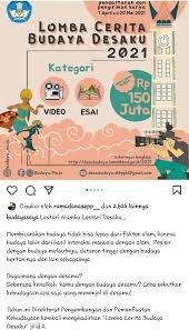Check spelling or type a new query. Kemendikbud Adakan Lomba Cerita Budaya Desaku Total Hadiah Rp 150 Juta Radar Desa
