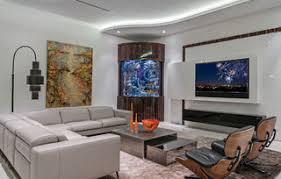 Einzeln gehängte, großformatige bilder bilden einen kontrast und betonen die reduzierte optik des wohnzimmers. 75 Moderne Wohnzimmer Ideen Bilder Juli 2021 Houzz De