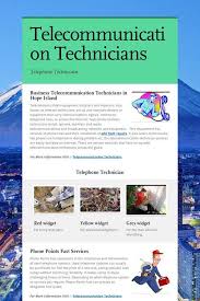 Telecommunication Technicians Technician Telephone Telephone Line