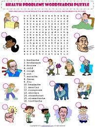 This illnesses vocabulary reviews many common aches and pains in pictures and with a video that helps with english pronunciation. Health Problems Illnesses Sickness Ailments Injuries Wordsearch Puzzle Vocabulary Worksheet Medicine Medical Specialties