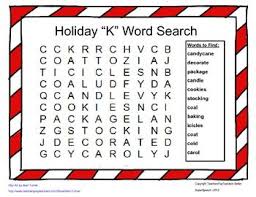 Christmas words that start with a. Articulation K Holiday Word Search Holiday Words Holiday Word Search Christmas Speech Therapy