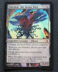 Magic proxy cards are realistic looking copies of original cards printed on high quality card paper. Foil Emrakul The Aeons Torn From Rise Of The Eldrazi Magic The Gathering Mtg Proxy Card