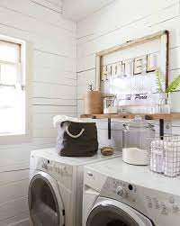 The laundry room pictures below all show some clever small space laundry room design. 30 Unbelievably Inspiring Farmhouse Style Laundry Room Ideas