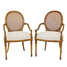 Browse a wide selection of accent chairs and living room chairs, including oversized armchairs, club chairs and wingback chair options in every color and material. Pair Of Vintage French Cane Back Accent Arm Chairs At 1stdibs