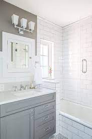 Taking the tile all the way up to the ceiling will make the room appear taller. Pin On Home Deco