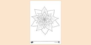 Christmas flower, also know as poinsettia, is a great subject to color. Free Poinsettia Flower Colouring Page Colouring Sheets