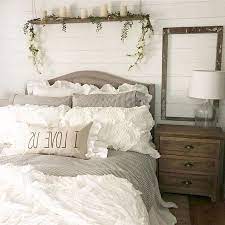 You can still get that look in your small bedroom with a nightstand like this. 76 Lovely Modern Farmhouse Bedroom Decor Ideas Master Bedrooms Decor Farmhouse Style Bedroom Decor Spring Bedroom Decor