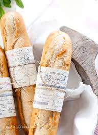 French Baguette Wrap Free Printable Bread Packaging Food Bakery Packaging