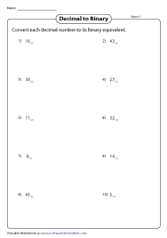 I am complete python nut, love linux and vim as an editor. Decimal And Binary Conversion Worksheets