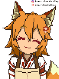 Pixel Art Senko Sewayakikitsune Download pixel art easy cute png image for free. pixel art senko sewayakikitsune