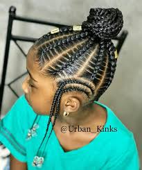 It's a very simple style that any kid is sure to love. A Selection Of 50 Plus Kid Braid Styles And Little Girl Hairstyles Kidbraidstyles Littlegirlhair Little Girl Hairstyles Girls Natural Hairstyles Hair Styles