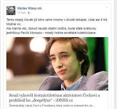 Václav klaus mladší na sebe v uplynulých dnech upozornil hned dvakrát. Udavacstvi Praskacstvi Nadacni Fond Proti Korupci Facebook