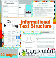 Use anchor charts to show examples of some of different text features readers may encounter. Informational Text Structures Bookmarks Printable Teach Junkie