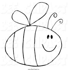 Bumble bee leaf logo mascot cartoon character. Cartoon Vector Clip Art Of A Black And White Pudgy Bee By Hit Toon 353