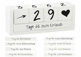 Silvester countdown ins neue jahr auch mit kindern silvester ist ja so ne sache wenn man kinder hat. Holz Countdown Wurfel 8 Spruche Deko Holzwurfel Wurfelkalender Dauerkalender Ebay