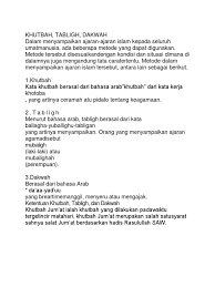 Khotbah yang sering dilakukan dan dikenal luas dikalangan umat islam adalah khotbah jum'at yang dilaksanakan setiap hari jum'at dan khotbah dua hari raya, yaitu idul fitri dan idul adha. Khutbah Pdf