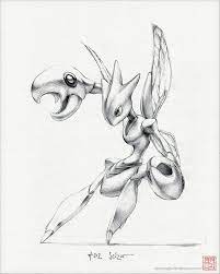 Scizor 8 X 10 Print Pokemon Drawing Art Bug Steel Etsy In 2021 Pokemon Drawings Pokemon Sketch Pokemon Art