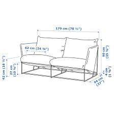Havsten Loveseat In Outdoor Beige Ikea In 2020 Ikea Love Seat Outdoor Seat Pads