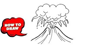 Taal Volcano Drawing How To Draw Taal Volcano Easy Drawing Step By Step Easy Drawings Volcano Drawing Easy Drawing Steps
