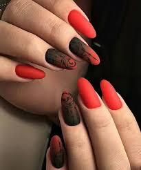 Beautiful Black And Red Nail Ideas Absolutely Stunning Red Prom Nail Art Designs For Your Big Day Wedding Nail Art Design Prom Nails Nail Art Designs