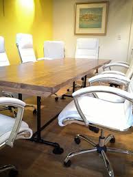8ft Industrial Conference Table Solid Wood By Emmorworks On Etsy Industrial Conference Table Farmhouse Dining Table Conference Table