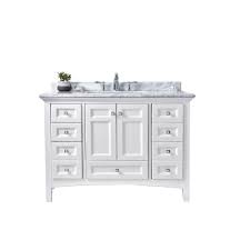 Average rating:0out of5stars, based on0reviews. Ari Kitchen And Bath Luz 42 In Single Bath Vanity In White With Marble Vanity Top In Carrara White With White Basin Akb Luz 42 Wht The Home Depot