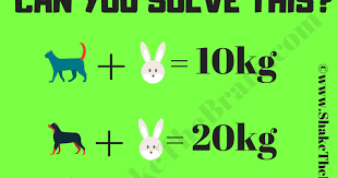 Farm animal jokes fun riddles for kids game and riddles. Math Animal Equation Puzzle For Teens With Answer