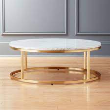 It will make your living room be a shining. Smart Round Marble Brass Coffee Table Reviews Cb2