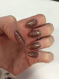 Bronze Glitter Nails Red Sparkly Nails Glitter Nails Glittery Nails
