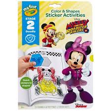 Learn the names of instruments and how they combine to create a song. Crayola My First Crayola Mickey The Roadster Racers Color Activity Book