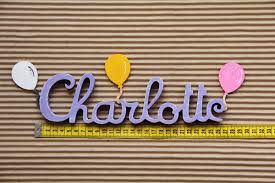 Un petit video ou je parle en francais des prenoms francias. Prenom De Fetes Les Ballons Prenoms En Bois Plaque De Porte