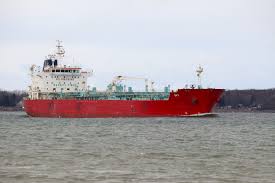 Here's Captain Henry Jackman making its way up to Iroquois Lock at 8:00A.  She's a little bit lighter headed up than she was headed down just 4 days  ago. She's now headed