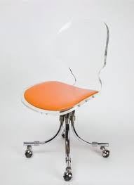 Orange Chair Which Depicting Movement And Energy Without Being Overpowering A Color That Is Vibrant And Office Chair Adjustable Office Chair Acrylic Furniture