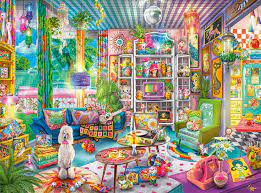 Piece count + themes + viewgrid. Buffalo Games Aimee Stewart Kitschy Cute 1000 Piece Jigsaw Puzzl I Love Puzzles