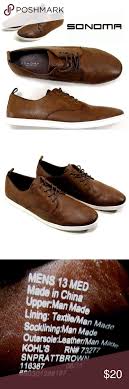Sonoma Men S 13 Kohls Brown White Casual Shoes S2 Sonoma Men S Sz 13 Kohls Brown White Casual Shoes S2 Countr White Casual Shoes Casual Shoes Dress Shoes Men